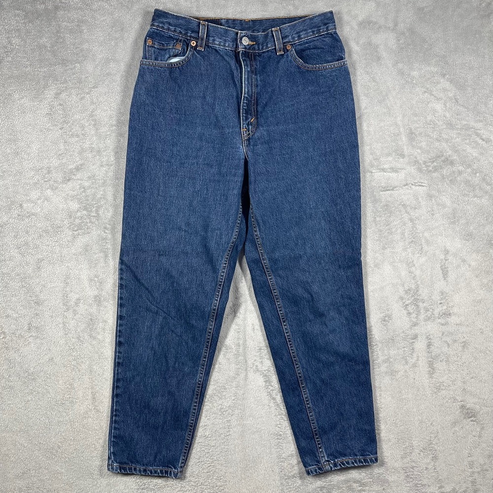 Levi's 550 Jeans Women 12 MIS S Blue Vintage Made in USA Relaxed Tapered Read